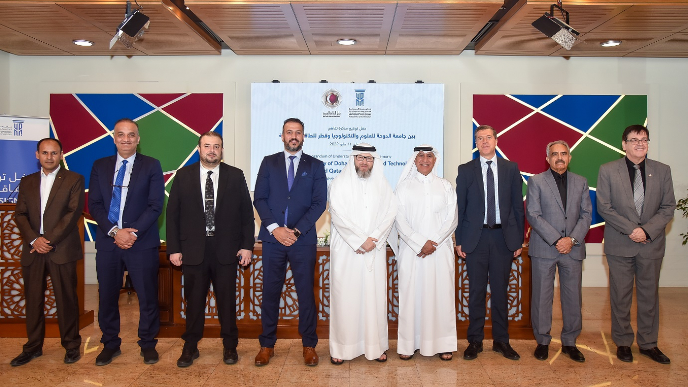 University of Doha for Science and Technology signs an MoU with Qatar Solar Energy MOU Solar Energy